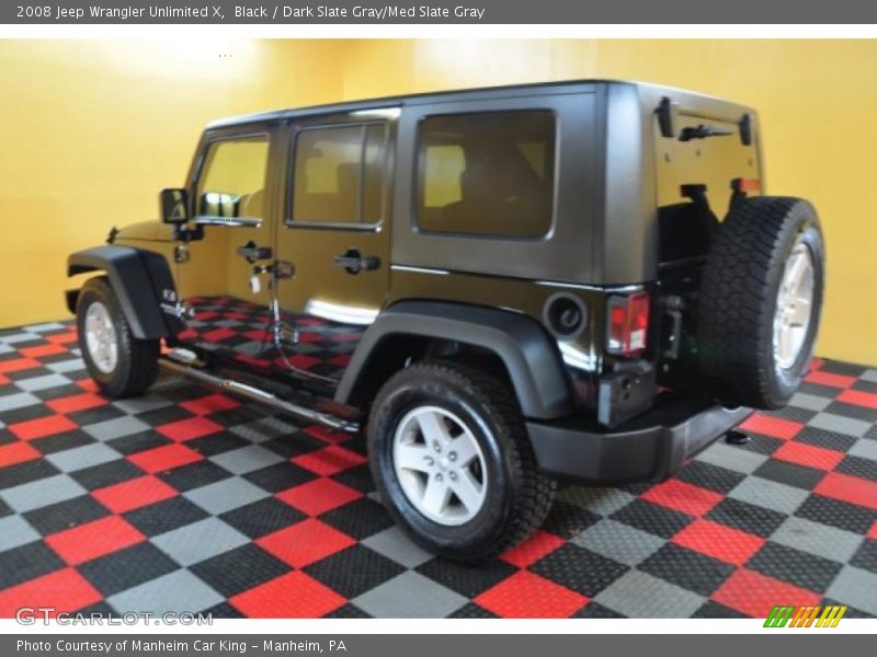Black / Dark Slate Gray/Med Slate Gray 2008 Jeep Wrangler Unlimited X