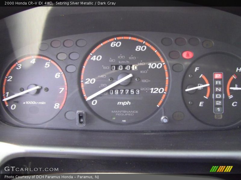  2000 CR-V EX 4WD EX 4WD Gauges
