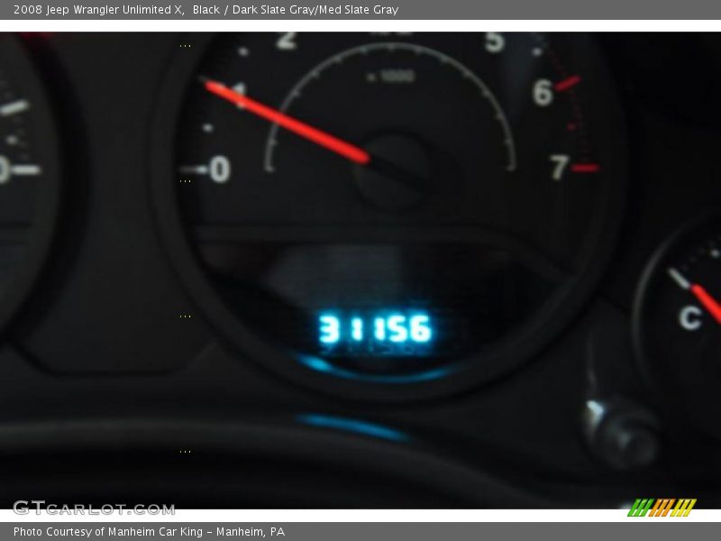 Black / Dark Slate Gray/Med Slate Gray 2008 Jeep Wrangler Unlimited X