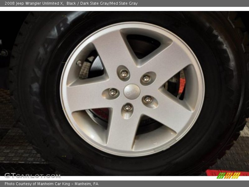 Black / Dark Slate Gray/Med Slate Gray 2008 Jeep Wrangler Unlimited X