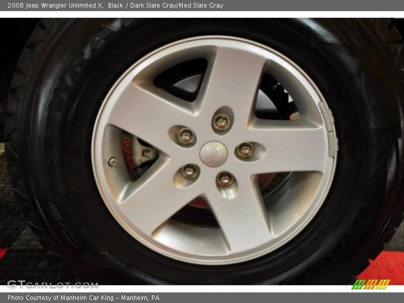 Black / Dark Slate Gray/Med Slate Gray 2008 Jeep Wrangler Unlimited X