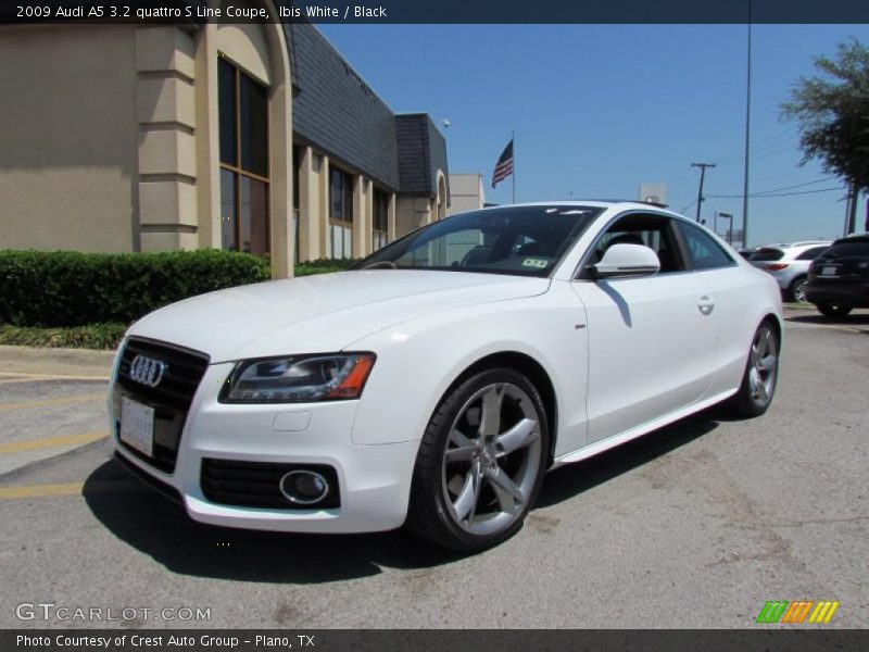 Ibis White / Black 2009 Audi A5 3.2 quattro S Line Coupe