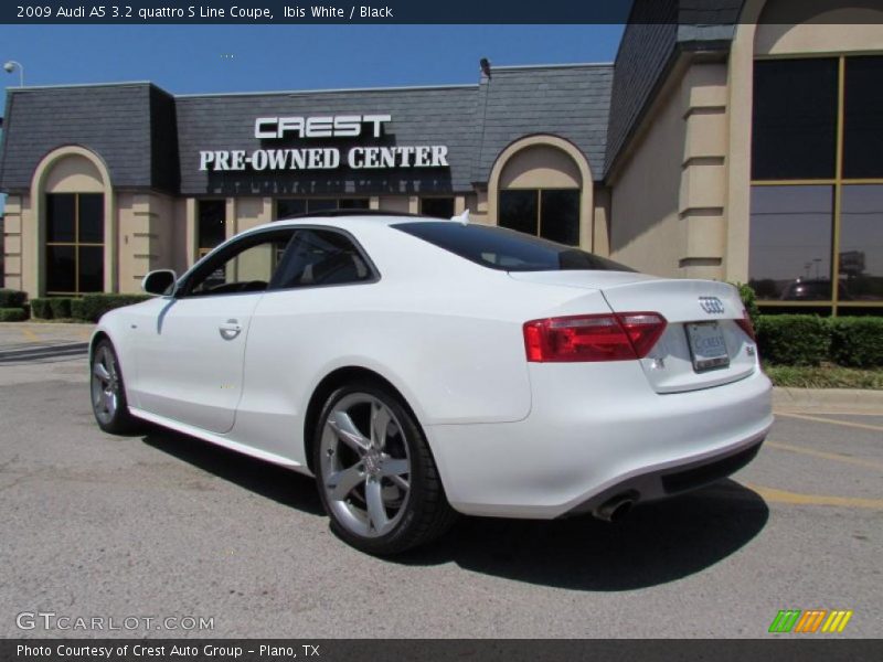 Ibis White / Black 2009 Audi A5 3.2 quattro S Line Coupe