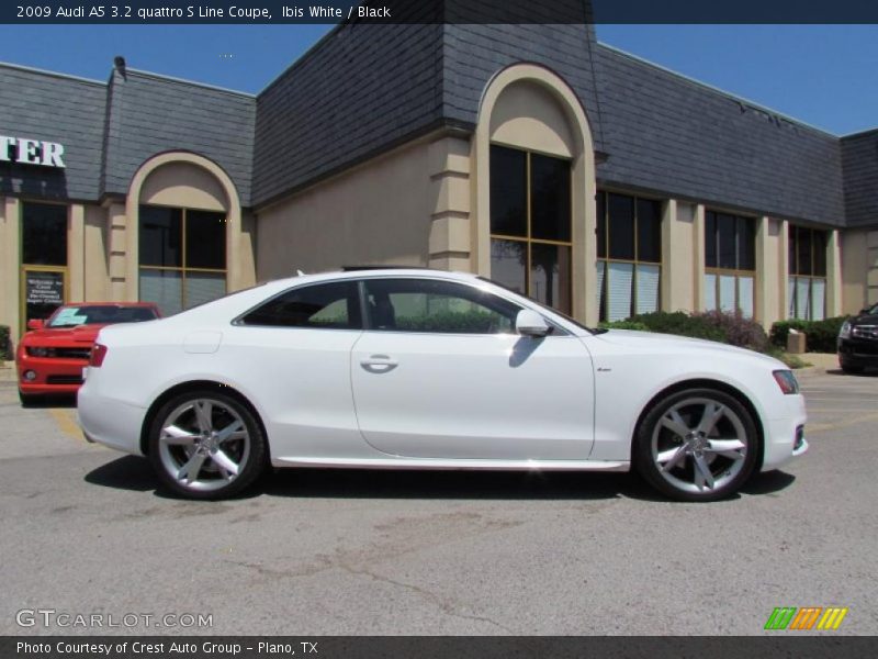 Ibis White / Black 2009 Audi A5 3.2 quattro S Line Coupe