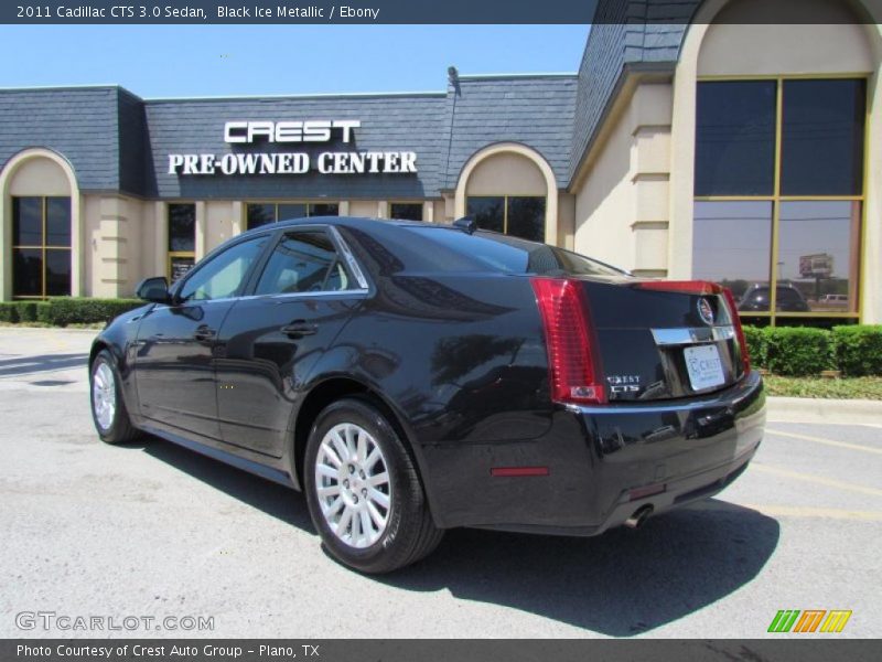 Black Ice Metallic / Ebony 2011 Cadillac CTS 3.0 Sedan