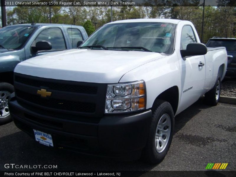 Summit White / Dark Titanium 2011 Chevrolet Silverado 1500 Regular Cab