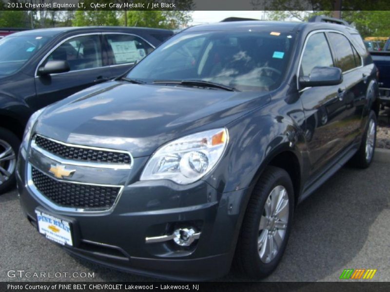 Cyber Gray Metallic / Jet Black 2011 Chevrolet Equinox LT
