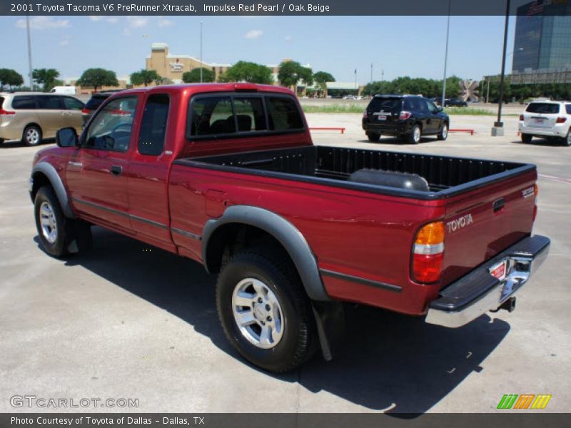 Impulse Red Pearl / Oak Beige 2001 Toyota Tacoma V6 PreRunner Xtracab