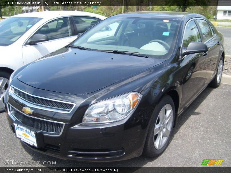Black Granite Metallic / Ebony 2011 Chevrolet Malibu LS