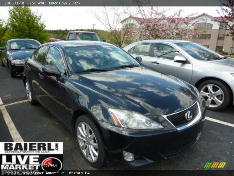 Black Onyx / Black 2006 Lexus IS 250 AWD