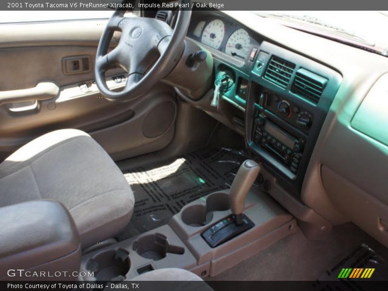 Impulse Red Pearl / Oak Beige 2001 Toyota Tacoma V6 PreRunner Xtracab