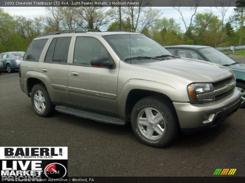 Light Pewter Metallic / Medium Pewter 2003 Chevrolet TrailBlazer LTZ 4x4