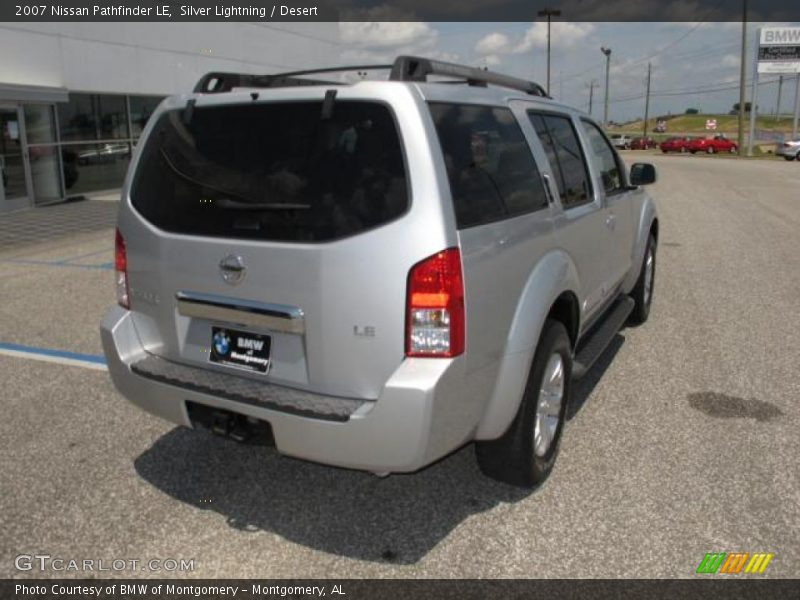 Silver Lightning / Desert 2007 Nissan Pathfinder LE