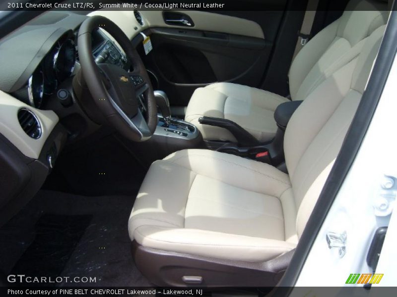 Summit White / Cocoa/Light Neutral Leather 2011 Chevrolet Cruze LTZ/RS