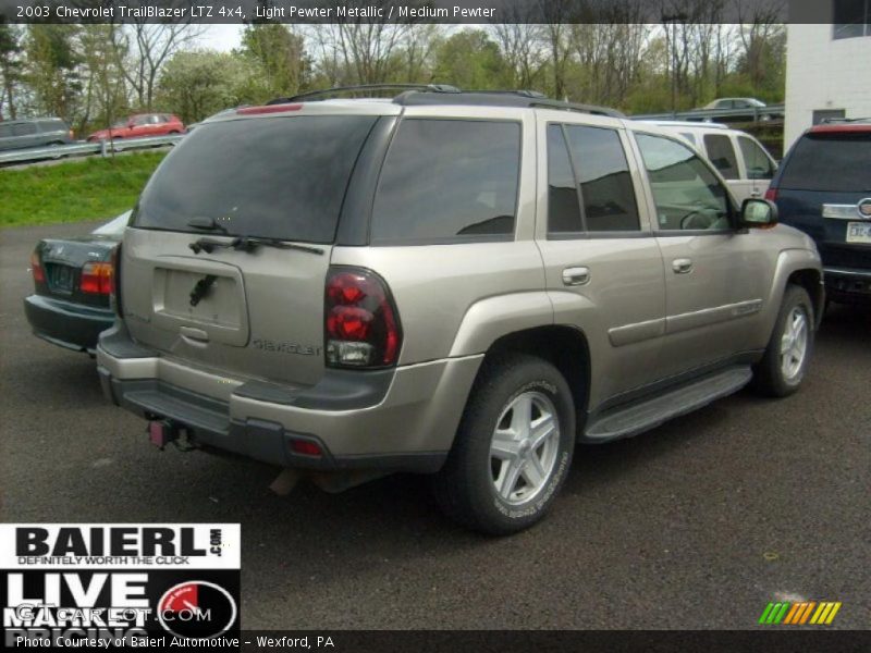 Light Pewter Metallic / Medium Pewter 2003 Chevrolet TrailBlazer LTZ 4x4