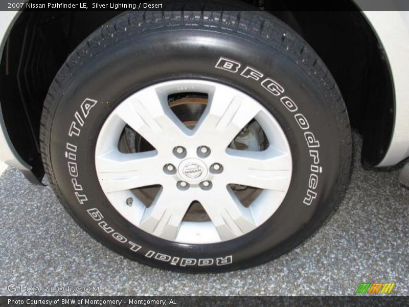 Silver Lightning / Desert 2007 Nissan Pathfinder LE