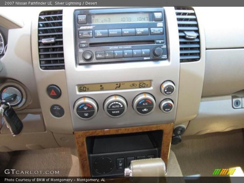 Silver Lightning / Desert 2007 Nissan Pathfinder LE