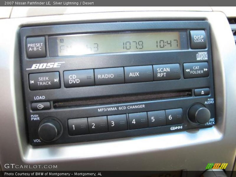 Silver Lightning / Desert 2007 Nissan Pathfinder LE