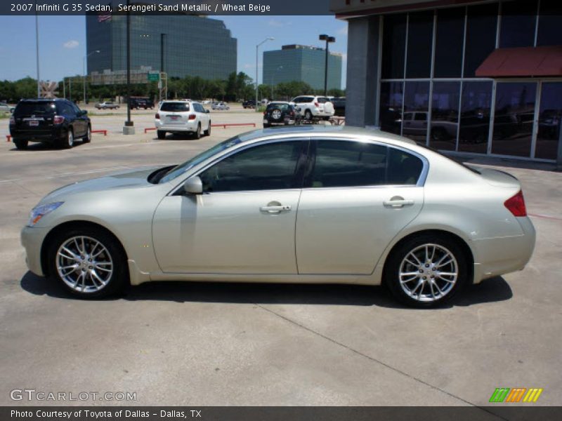 Serengeti Sand Metallic / Wheat Beige 2007 Infiniti G 35 Sedan