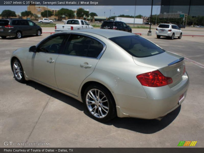 Serengeti Sand Metallic / Wheat Beige 2007 Infiniti G 35 Sedan