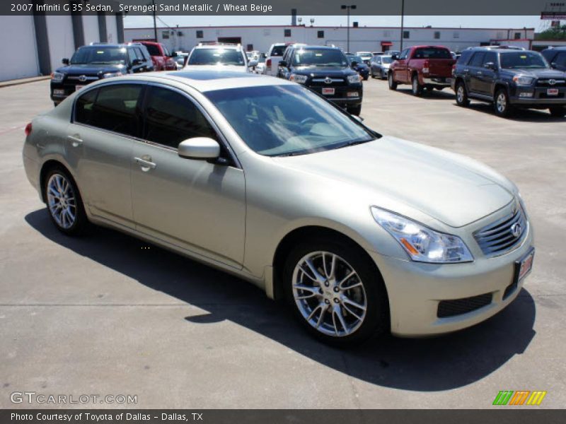 Serengeti Sand Metallic / Wheat Beige 2007 Infiniti G 35 Sedan