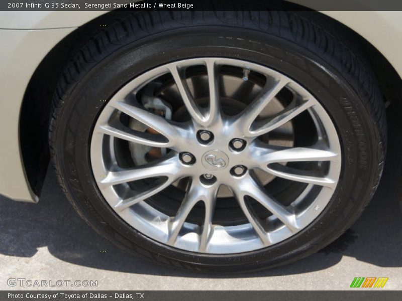 Serengeti Sand Metallic / Wheat Beige 2007 Infiniti G 35 Sedan