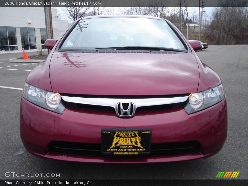 Tango Red Pearl / Ivory 2006 Honda Civic LX Sedan