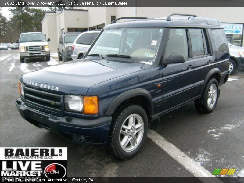 Oslo Blue Metallic / Bahama Beige 2002 Land Rover Discovery II SE7
