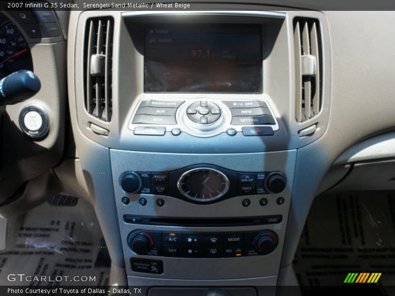 Serengeti Sand Metallic / Wheat Beige 2007 Infiniti G 35 Sedan
