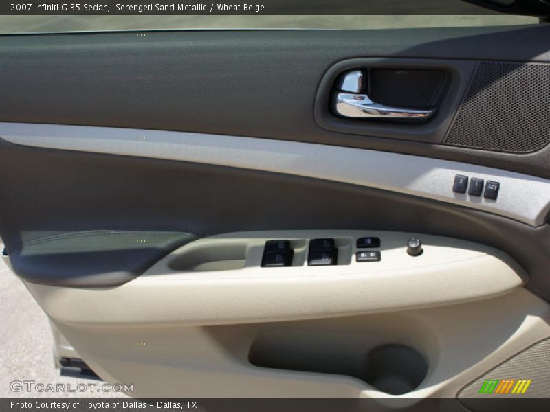 Serengeti Sand Metallic / Wheat Beige 2007 Infiniti G 35 Sedan