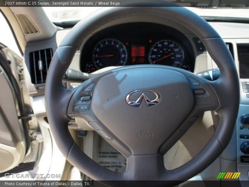 Serengeti Sand Metallic / Wheat Beige 2007 Infiniti G 35 Sedan
