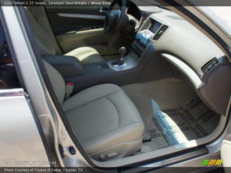 Serengeti Sand Metallic / Wheat Beige 2007 Infiniti G 35 Sedan