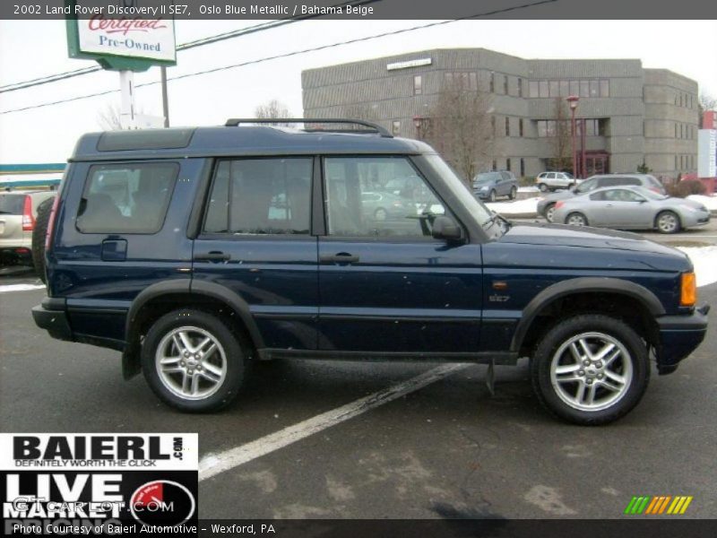 Oslo Blue Metallic / Bahama Beige 2002 Land Rover Discovery II SE7