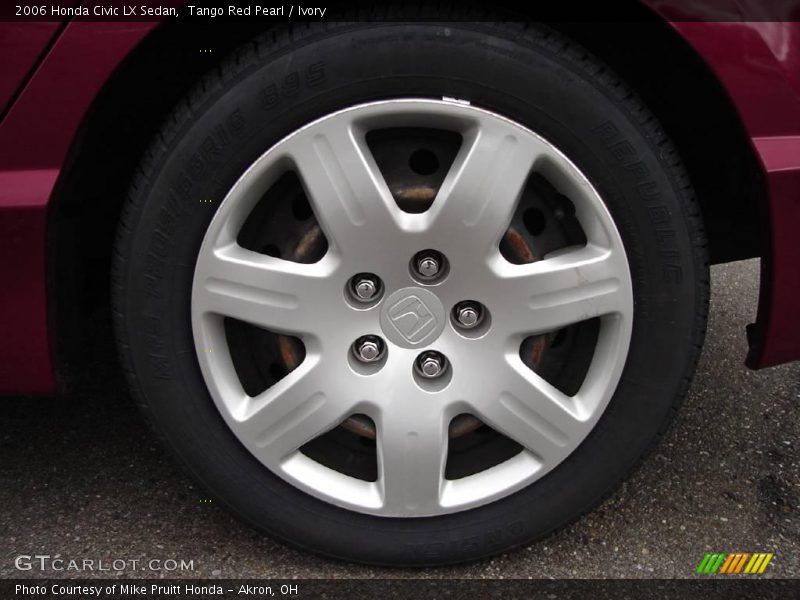 Tango Red Pearl / Ivory 2006 Honda Civic LX Sedan