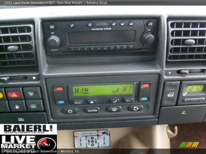 Oslo Blue Metallic / Bahama Beige 2002 Land Rover Discovery II SE7