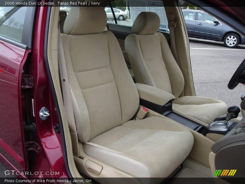 Tango Red Pearl / Ivory 2006 Honda Civic LX Sedan