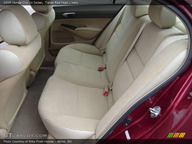Tango Red Pearl / Ivory 2006 Honda Civic LX Sedan
