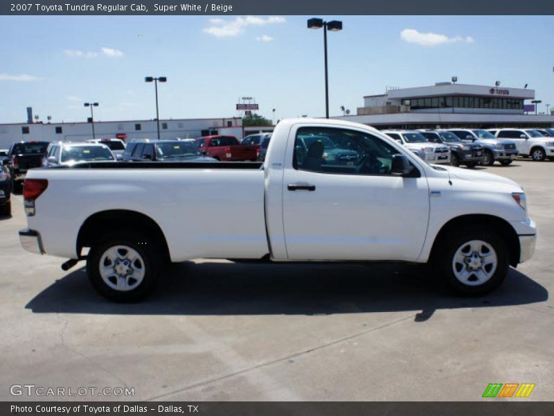 Super White / Beige 2007 Toyota Tundra Regular Cab