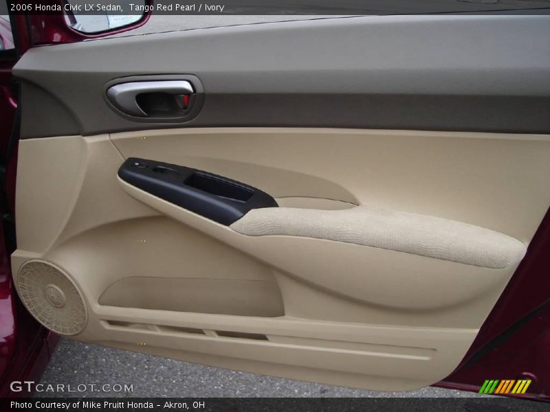 Tango Red Pearl / Ivory 2006 Honda Civic LX Sedan