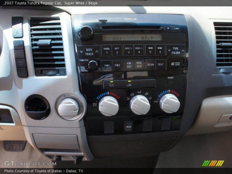 Super White / Beige 2007 Toyota Tundra Regular Cab