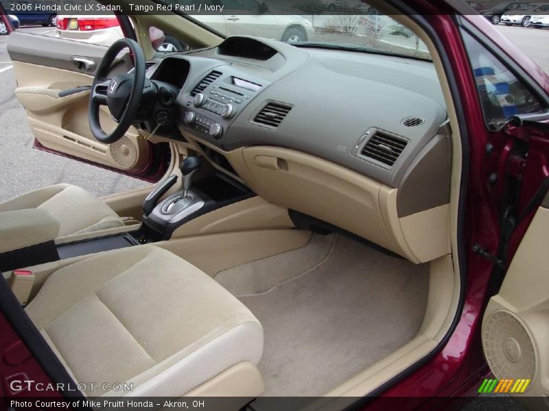 Tango Red Pearl / Ivory 2006 Honda Civic LX Sedan
