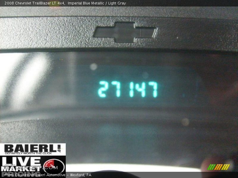 Imperial Blue Metallic / Light Gray 2008 Chevrolet TrailBlazer LT 4x4