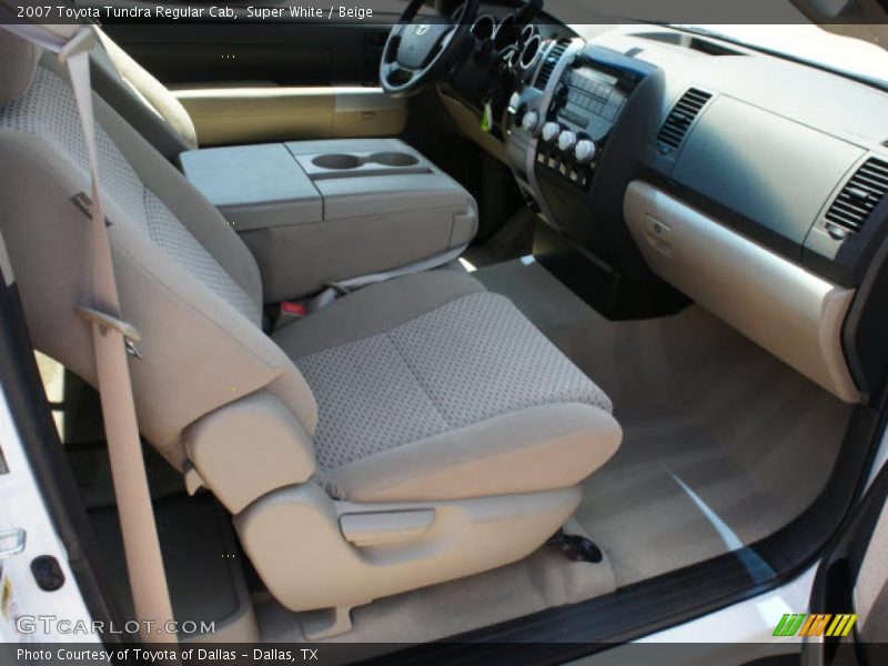Super White / Beige 2007 Toyota Tundra Regular Cab