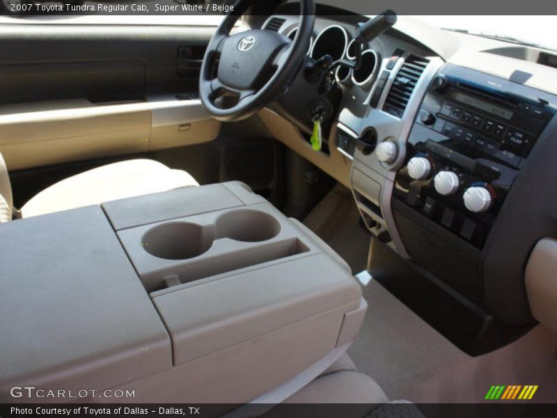 Super White / Beige 2007 Toyota Tundra Regular Cab