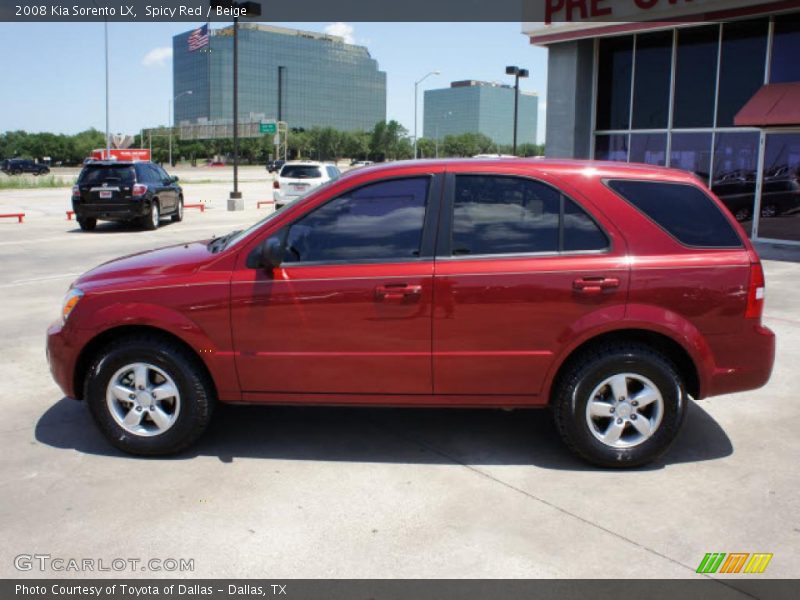  2008 Sorento LX Spicy Red