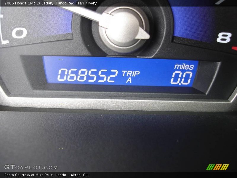 Tango Red Pearl / Ivory 2006 Honda Civic LX Sedan