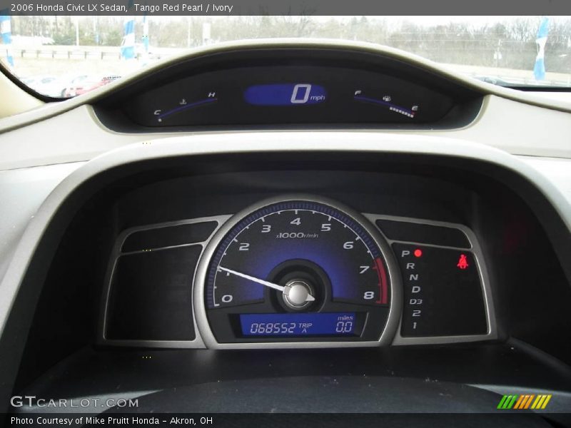 Tango Red Pearl / Ivory 2006 Honda Civic LX Sedan