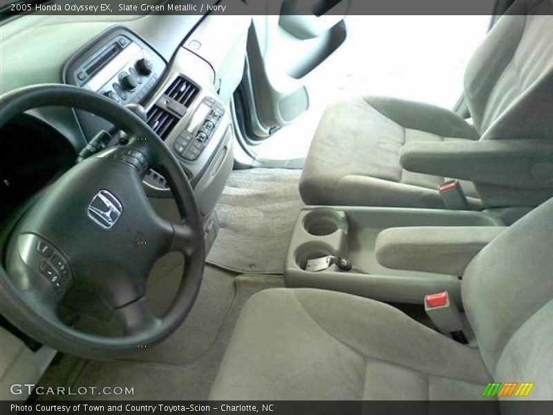 Slate Green Metallic / Ivory 2005 Honda Odyssey EX