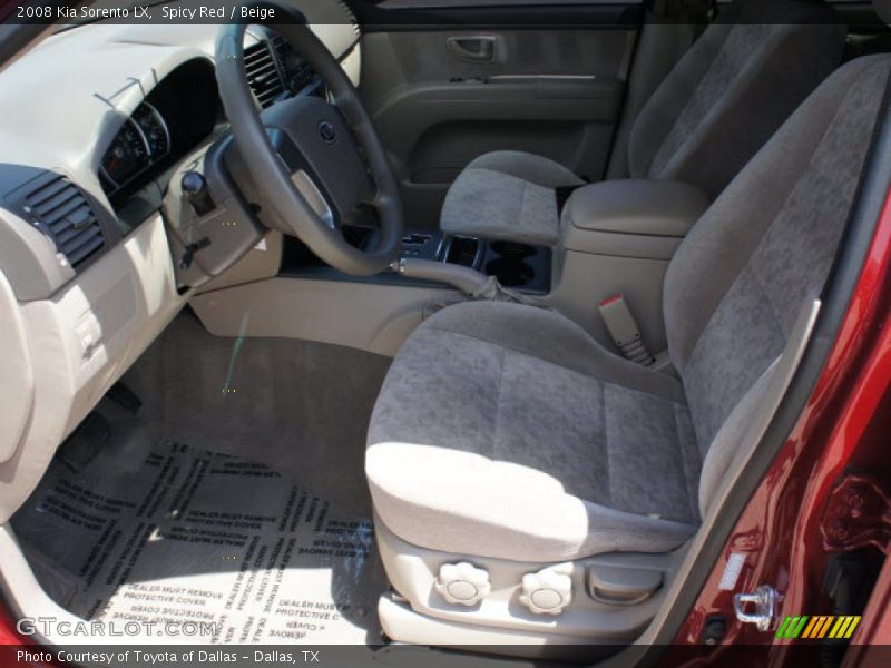  2008 Sorento LX Beige Interior