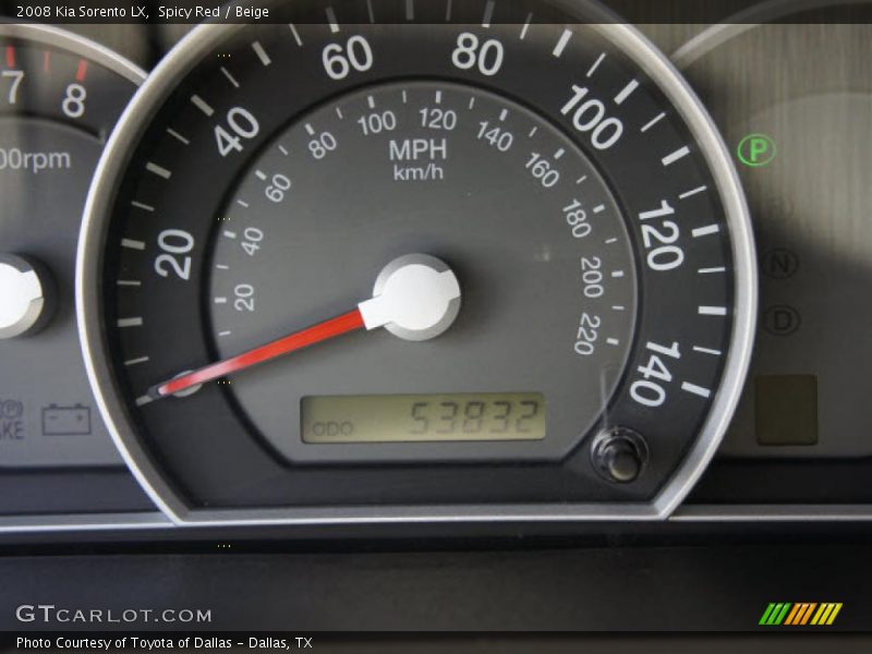  2008 Sorento LX LX Gauges